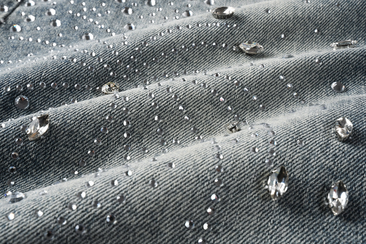 PURPLE Shorts Crystals 5102