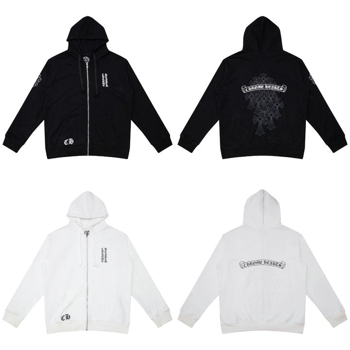 Chrome Hearts Zip Up Hoodie K5006