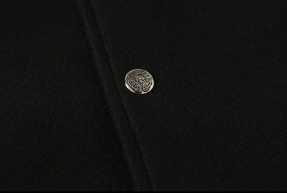 Chrome Hearts Black White Street Style Baseball Coat 0002