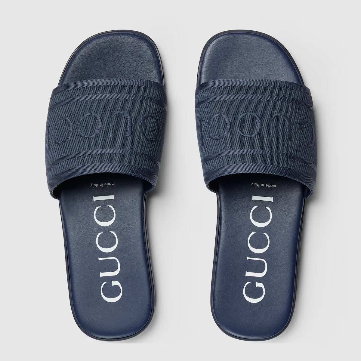 GUCCI Men's slide sandal with tonal logo