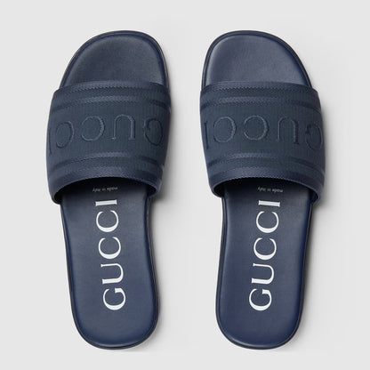 GUCCI Men's slide sandal with tonal logo