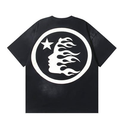 Hellstar Classic Black Tee with White Logo Detail
