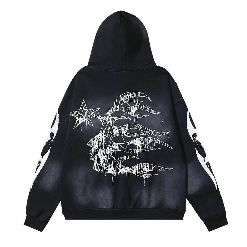 Hellstar Spiderweb Sport Hoodie Black
