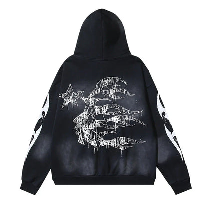 Hellstar Spiderweb Sport Hoodie Black