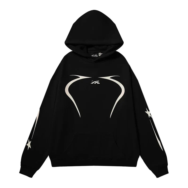 Hellstar Sport Hoodie Black White