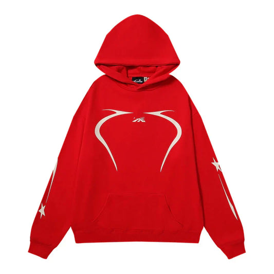 Hellstar Sport Hoodie Red White